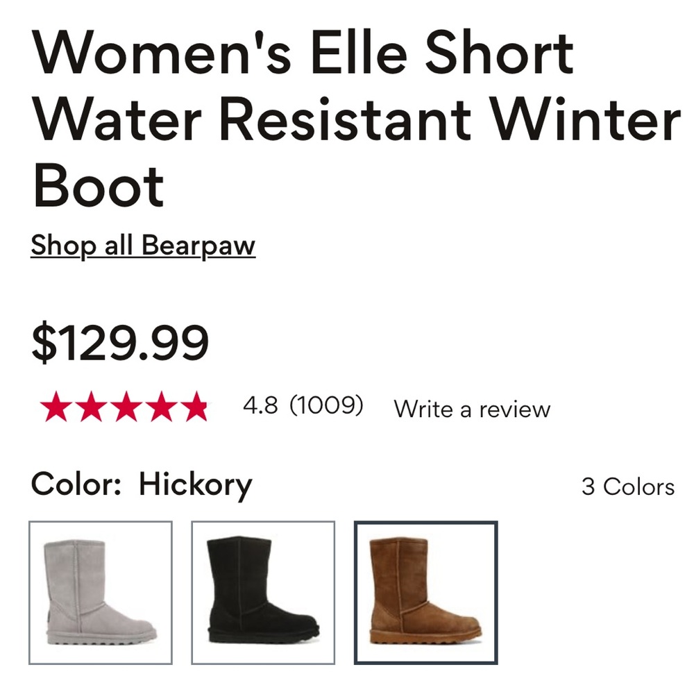 BearPaw Super Warm size 9 | Classic Tan Boots